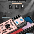 thumbnail image 3 of Galaxy A13 4G Case / A13 4G Lite Case, Samsung Galaxy A13 4G Case with HD Screen Protector, Heavy Duty Shockproof Phone Cover with Magnetic Kickstand Ring for Galaxy A13 4G, Rose Gold, 3 of 15