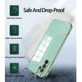 thumbnail image 4 of Compatible with Oppo A16 Case Silicone Shockproof Oppo A16 Phone Case Anti-Scratch Ultra Thin Plating TPU Cases (Oppo A16, Green), 4 of 13