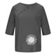thumbnail image 2 of Blusas de Manga Corta para las Mujeres Impresas Cuello Redondo Camiseta Casual, Blusa de Algodón de Imitación para las Mujeres, 2 of 4