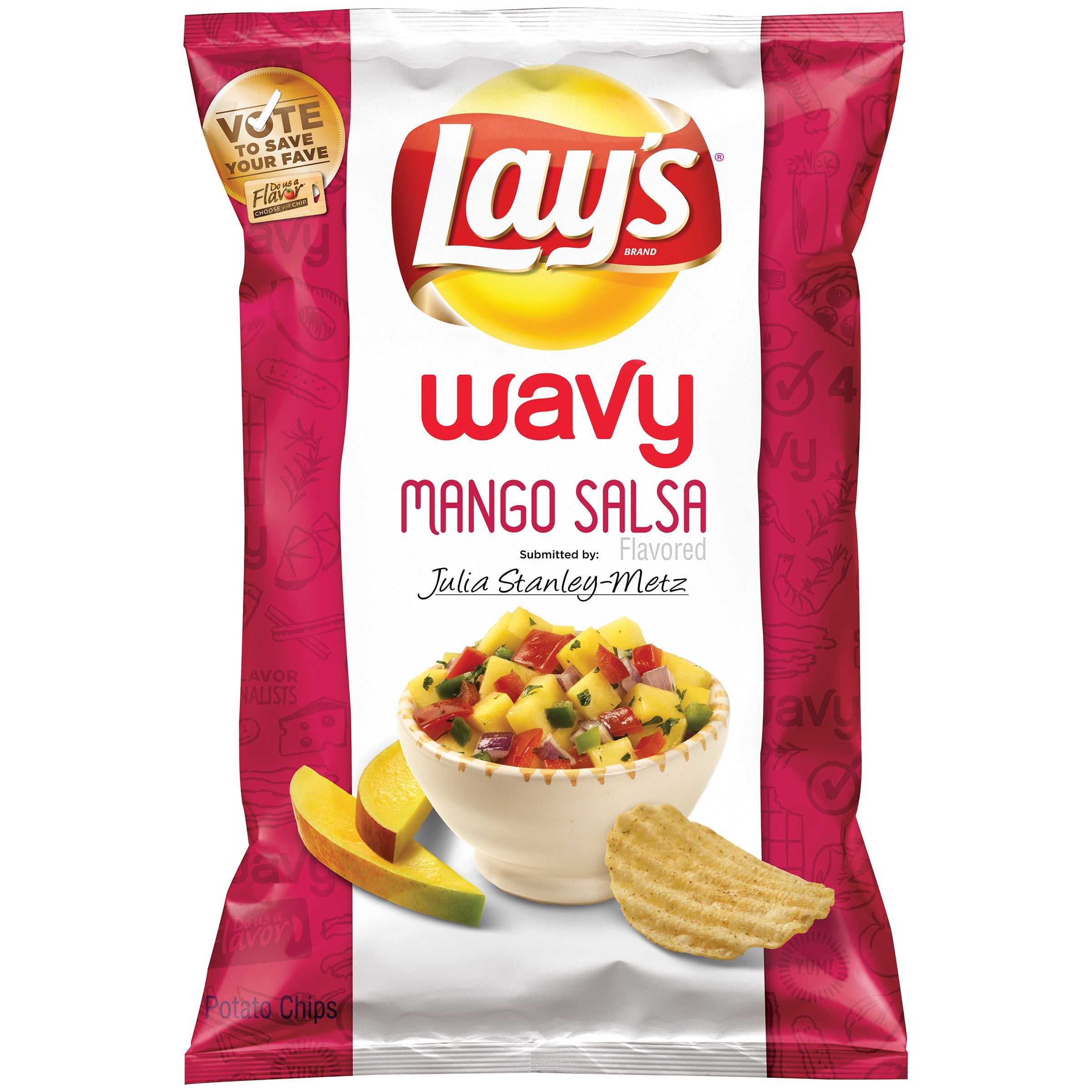 Lay's Wavy Mango Salsa Potato Chips 9.5 oz. Bag