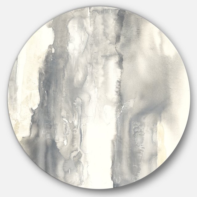 Designart 'Gold Glamour Direction I' Geometric Metal Circle Wall Art