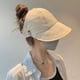 thumbnail image 4 of Sombrero de sol con cola de caballo para mujer, gorra de verano fina, transpirable, de secado rápido, con visera, sombrero de sol con parte superior vacía, 4 of 5