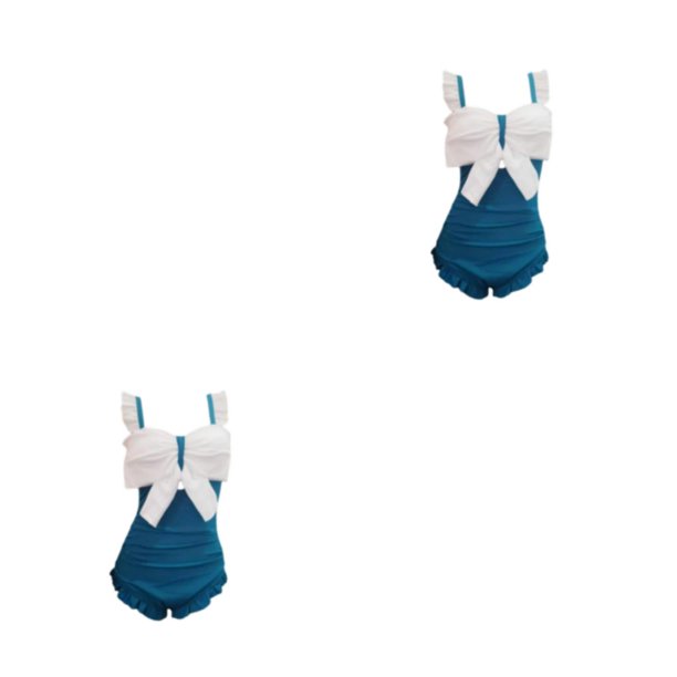 Wosthever Clásico para viajeros Vestido elástico de una pieza con elasticidad Cintura modificada Diseño clásico Conveniente Seguro Sin mangas Azul XXL, 1 2piezas