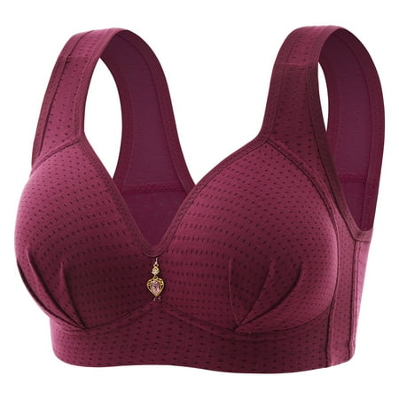 Clearance Bras under $5! Cagogo Women s Sexy Wireless Bras No Underwire Plunge Push Up Summer Thin Bralettes Full Coverage Lift up Comfort Everyday Bras Tshirt Bra