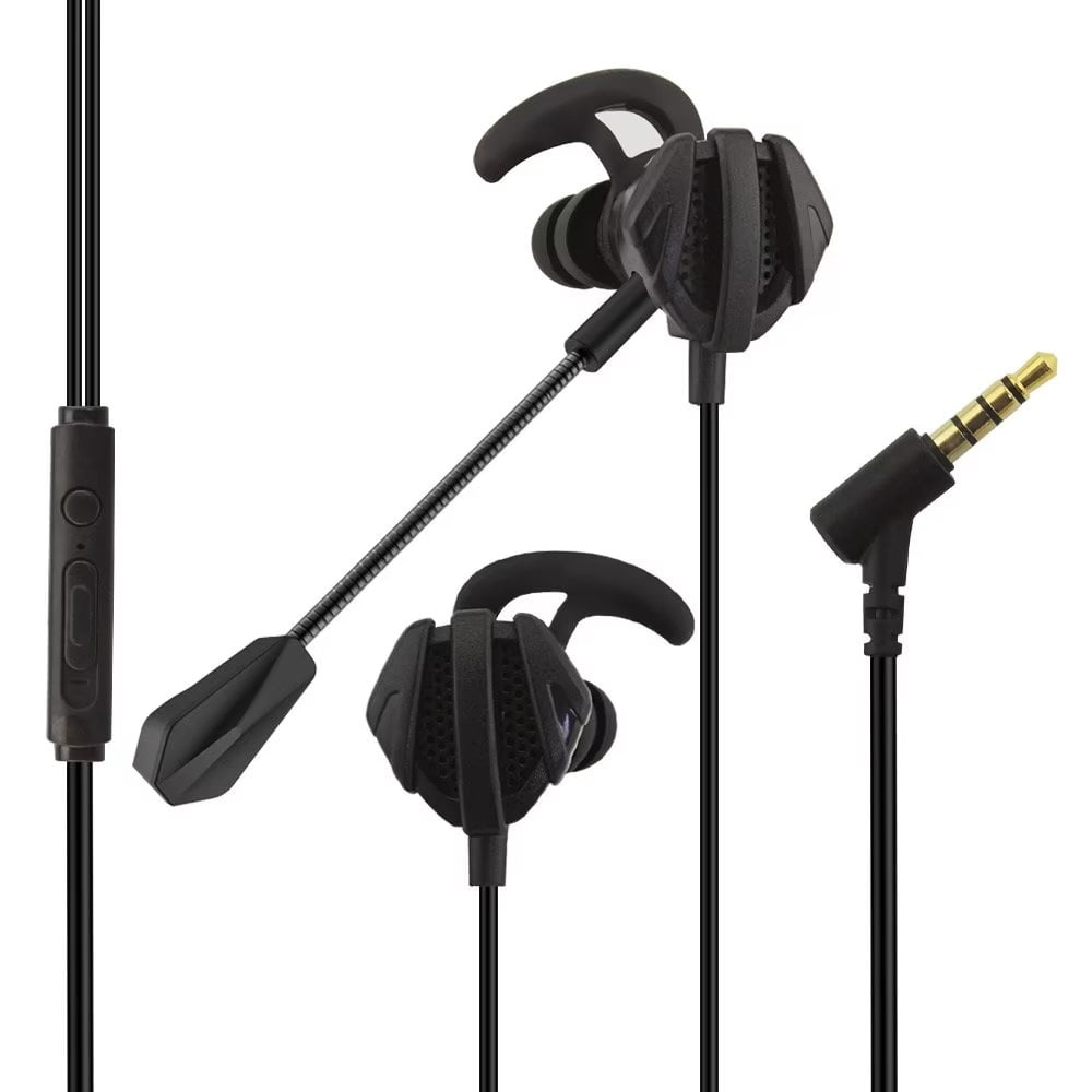 SHARE SUNSHINE Wired Gaming Earbuds with Dual Mic Stereo Compatible 3