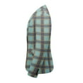 thumbnail image 4 of Cloudstyle Men's Plaid Print Notch Lapel Single-Breasted One-Button Blazer with Center Back Vent, 4 of 10