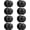 Black, variant on (8 Pack Classic Closet Door Knobs Dummy Door Knob, Individual Non-Turning Dummy Door Knob Single Side, Black Interior Door Knobs, Easy Installation