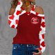 thumbnail image 2 of Camiseta de manga larga con estampado de día de San Valentín y cuello en V informal para mujer Fridja czfsfas3882, 2 of 5
