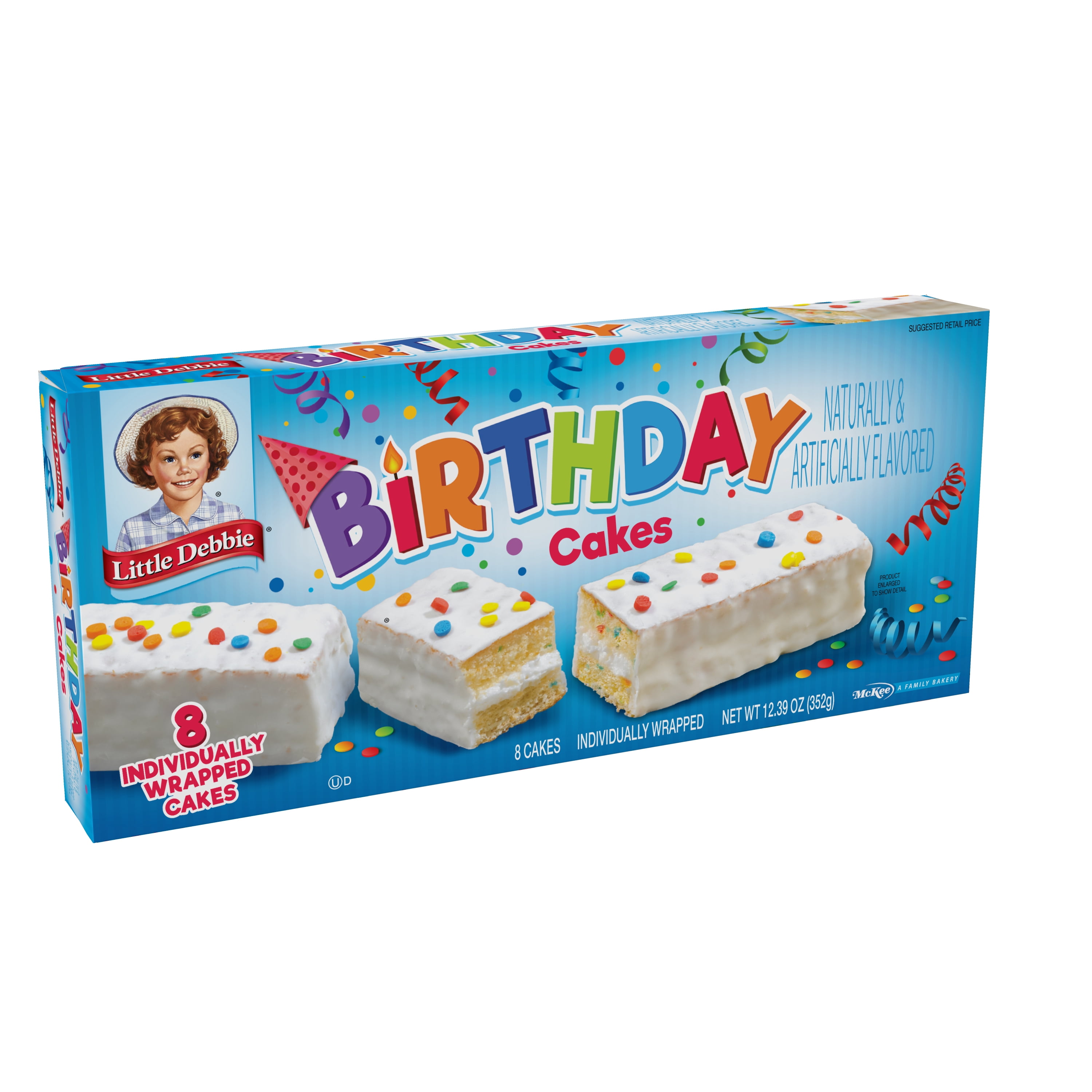 Little Debbie Birthday Cakes, 12.39 oz (8 count)