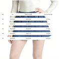 thumbnail image 3 of Girls Elastic Waist Denim Skort, Kids Wrap Front Jean Skirt Shorts with Front Button for Summer Daily Wear Blue 120, 3 of 5