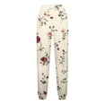 thumbnail image 6 of Women Sweatpants High Waisted Printed and Plush Casual Drawstring Pants Fashion Loose Ankle Sweatpants, 6 of 6