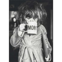 Avanti Press Disheveled Little Girl Drinking from 'Step One' Coffee Mug Funny Mother's Day Card