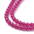 thumbnail image 3 of 2strands Lab Grown Red Corundum Beads Strands Round 3mm Hole: 0.5mm about 133pcs/strand 14.96''(38cm), 3 of 4