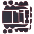 thumbnail image 2 of Alfombrilla para portavasos, 18 piezas, almohadilla de inserción para portavasos de consola central, alfombrillas para consola central, rendimiento sólido, 2 of 12