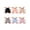 mixcolor-1, variant on COMFOEX Fingerless Gloves for Women, Winter Knit Half Finger Mittens 6 Pair, Warm Gloves for Working Writing Typing Running