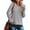 Grey, variant on EGNMCR Sweaters for Women Women's Round- Neck Recreational Pullover Knitting Sweater Long Sleeve Tops