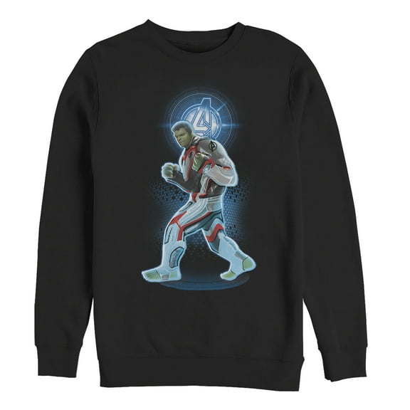 Men's Marvel Avengers: Endgame Hulk Quantum Ready  Sweatshirt Black 3X Large