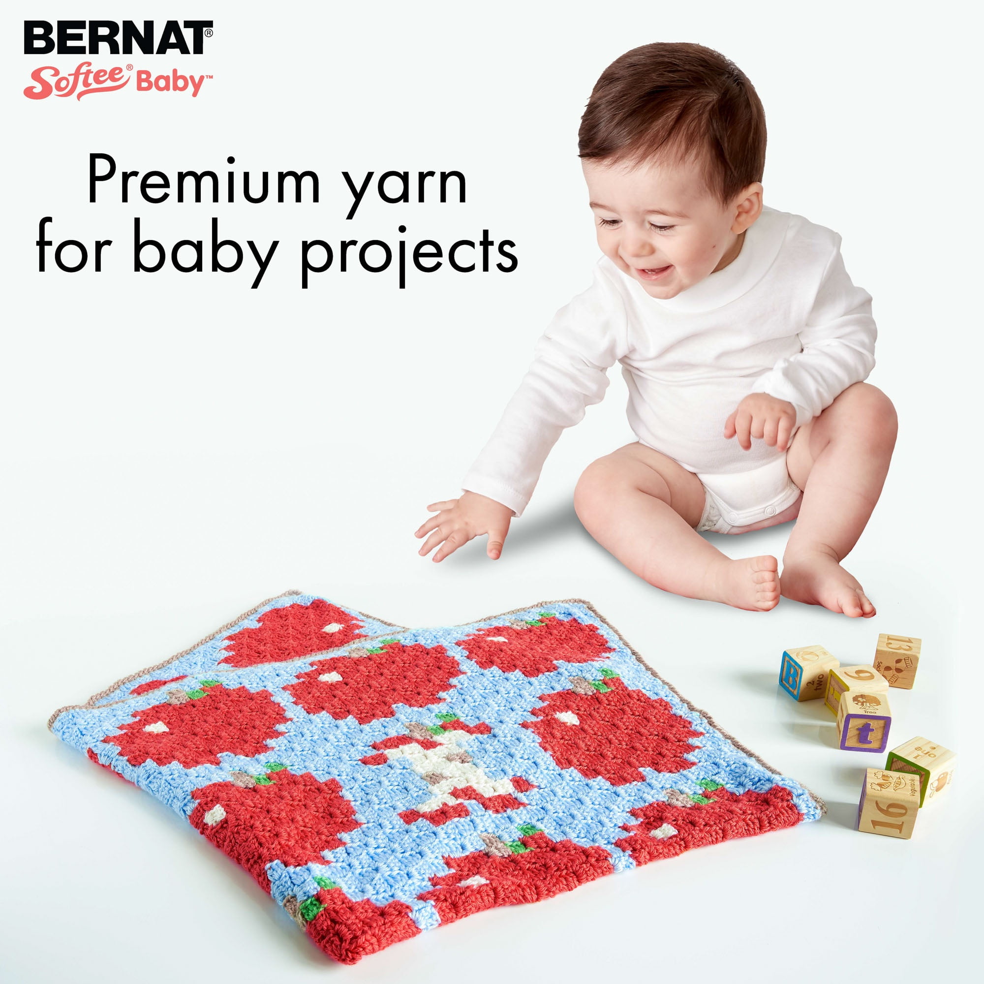 Bernat® Softee® Baby™ Yarn, Acrylic #3 DK, 5oz/140g, 362 Yards, Soft, easy-care premium yarn