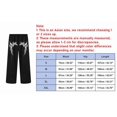 thumbnail image 3 of LIWENLI Men's Wide Leg Sweatpants Fleece Lined Baggy Pants with Open Bottom Drawstring Waist S-2XL (White,L), 3 of 7