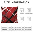 thumbnail image 6 of CMMY  Stripes Red Black White Pillow Covers Set of 2 Geometric Decorative Geometry Throw Pillow Covers Cases Home Decor Modern Striped Art Cushion Case for Couch Sofa Outdoor White, 6 of 6
