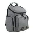 thumbnail image 6 of Eastsport Wooster St. Large Backpack Diaper Bag with Adjustable Shoulder Straps, Bonus Changing Pad, Stroller Straps and Insulated Zipper Pockets, Light Grey, 6 of 12