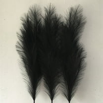 33" Faux Pampas Grass Large Tall Fluffy Artificial Fake Flower Boho Decor for Vase Filler Farmhouse Home Wedding Decor, Faux Pompous Grass(Black)