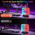 thumbnail image 4 of Wenocally Switch Controller Charger Dock Compatible with Nintendo Switch for Controller & OLED Model Controller with 6 RGB Light Modes, Switch Charging Station 64 Games with Type-C Cable, 4 of 5