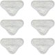 thumbnail image 1 of Mopa de vapor de microfibra, 6 uds., almohadillas de limpieza, mopa de vapor de repuesto Compatible con H2o X5 H20 lavable Feliz Sencillez, 1 of 2