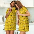 thumbnail image 4 of Naloa Funny Ducks Print Women Nightgowns,Womens Loungewear,Short Sleeve Sleepwear,Comfy Ladies Nightdress, 4 of 6