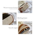 thumbnail image 3 of Bolsas de maquillaje de tejido de hierba Bolsa de lavado de gran capacidad para mujeres para regalos navideños M Sywqhk Cuidado Belleza, 3 of 4
