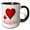 Black/White, variant on 3drose, I Love Canada - 1, 11oz Magic Transforming Mug