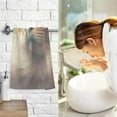 thumbnail image 6 of Coolnut Hand Towels Blurry Light Cat 2 PCS, Cotton Bath Towels Drying Face Hands Body Thin Water Absorbent Lightweight Quickdry Washcloth for Bathroom Ktichen Travel Gym, 16"×28", 6 of 6