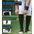 thumbnail image 2 of Exxact Sports Over the Calf Baseball Socks - Athletic Tube Socks for Football, Softball, Hockey, Youth & Adult Sizes (Black, Small), 2 of 7