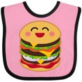 thumbnail image 3 of Inktastic Hamburger Kawaii Boys or Girls Baby Bib, 3 of 4