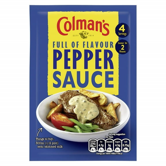 Colman's Pepper Sauce Mix 40g (Pack of 2)