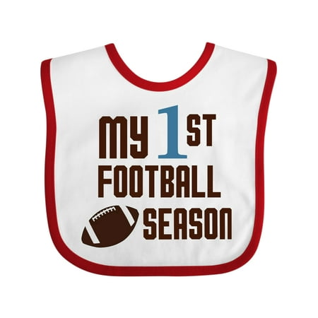 

Inktastic My First Football Season Gift Baby Boy or Baby Girl Bib