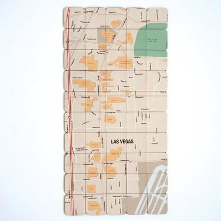 Design Ideas Map Magnets, Las Vegas, Set of 50