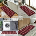 thumbnail image 6 of Red and Black Plaid Pattern Kitchen Rug Mat,Kitchen Runner Rugs Non Skid Washable,Decorative Kitchen Floor Mats for Kitchen,Sink,Laundry,17"x47.2", 6 of 7