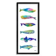 thumbnail image 2 of Stupell Industries Bold Kaleidoscopic Whale Narwhal Types Sea Life Chart, 13 x 30, Design by MB Cunningham, 2 of 5