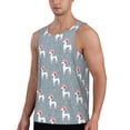 thumbnail image 2 of Picia Cartoon Poodle Dog Printed Men’s Performance Tank, Men's Workout Tank Top Moisture-Wicking Tank Top Muscle tee, Breathable Workout Shirt-Large, 2 of 7