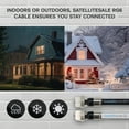 thumbnail image 5 of SatelliteSale Digital RG-6/U 75 Ohm Coaxial Cable with F-Type Waterproof Connectors Indoor/Outdoor Universal Wire Black Cord 3 feet, 5 of 8