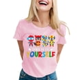 thumbnail image 2 of JAKANYQ T-Shirts pour Femmes Sensibilisation T-shirt Classique, 2 of 6
