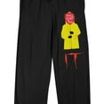thumbnail image 2 of IT You'll Float Too Men's Black Sleep Pants-Large, 2 of 7