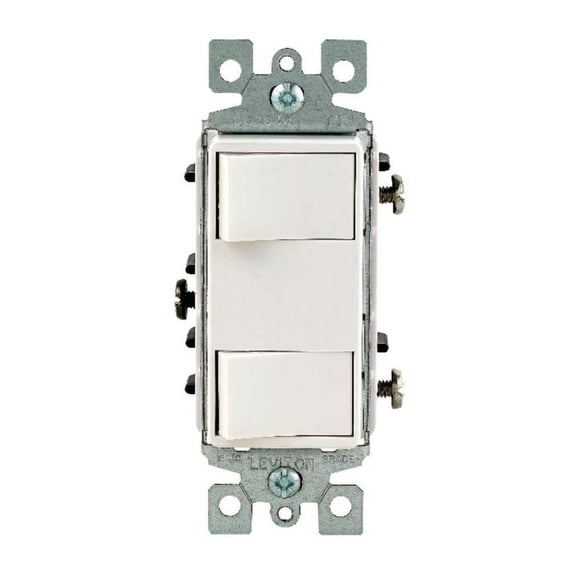 Interruptor electrónico DECORA Doble Combinación 15A 120V Blanco