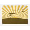 thumbnail image 1 of Coconut Bath Mat, Pop Art Style Island with Palms Seagulls Sun Caribbean Evening, Plush Bathroom Decor Mat with Non Slip Backing, 29.5" X 17.5", Earth Yellow Chocolate, by Ambesonne, 1 of 2