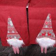 thumbnail image 3 of Toystoory Manteles individuales de Navidad para anciano sin rostro con muebles de pierna larga, vajilla protectora, mantel de cocina, suministros Rojo, 3 of 6