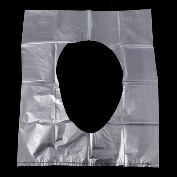 NIYANGLE Transparent PO Toilet Seat Cover Disposable 10 Packs 5Pcs per Pack