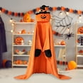 thumbnail image 3 of Hooded Blanket for Adult, Hooded Halloween Pumpkin Throw Blanket, Wearable Blanket Halloween Poncho Sweatshirt, Hooded Blanket Throw Cloak, 3 of 9