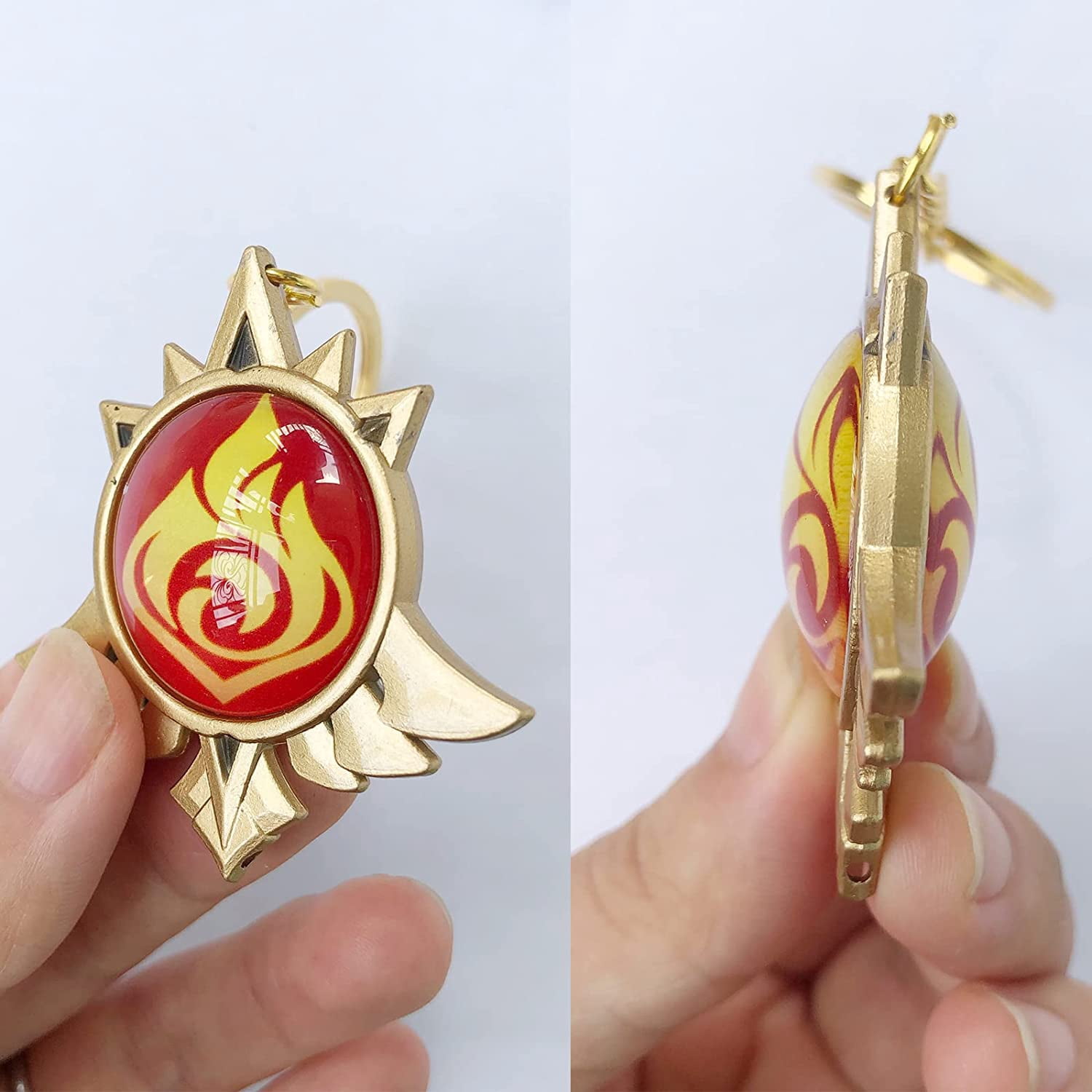 Buy Genshin Impact Mondstadt and Liyue Vision Keychain Game Character ...