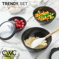 thumbnail image 4 of COOK WITH COLOR 12-Pc Mixing Bowls with Lids Set Plastic Bowls for Kitchen, Speckled Black, 4 of 10